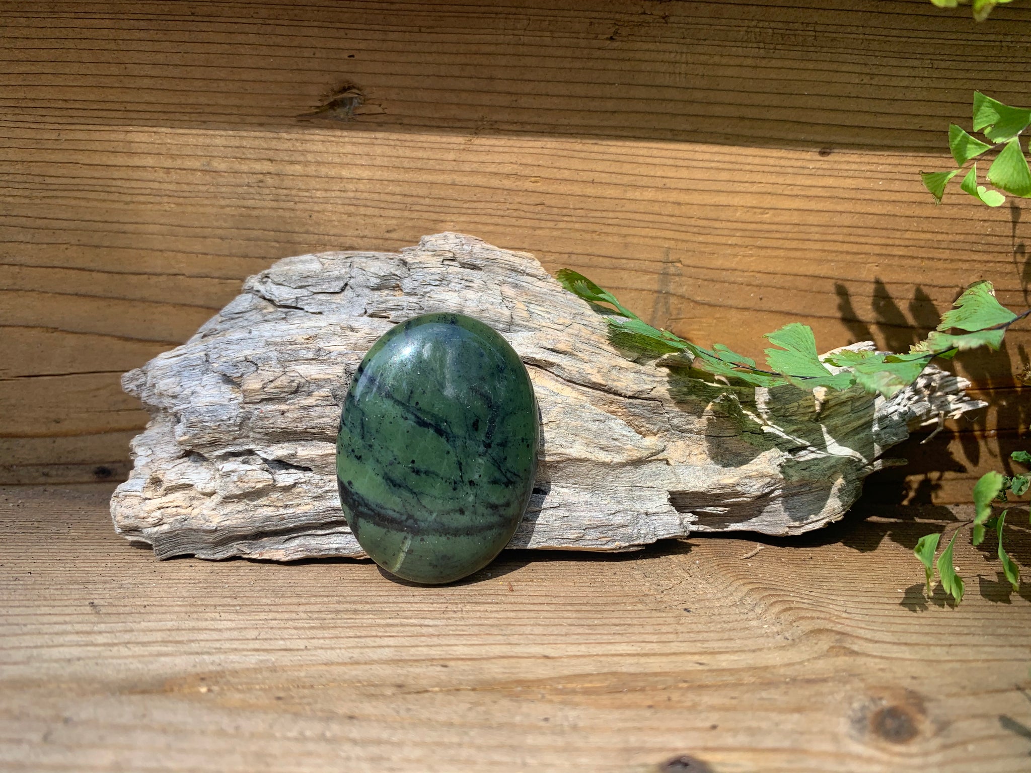 Jade Palm Stone - Nephrite