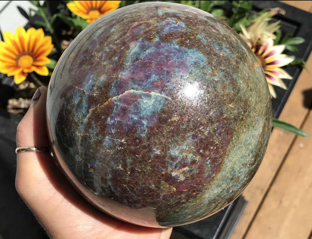 Ruby in Kyanite Sphere - Large