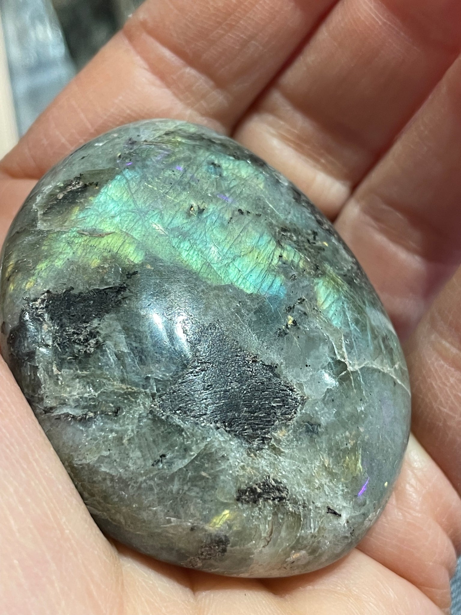 Labradorite Palm Stone